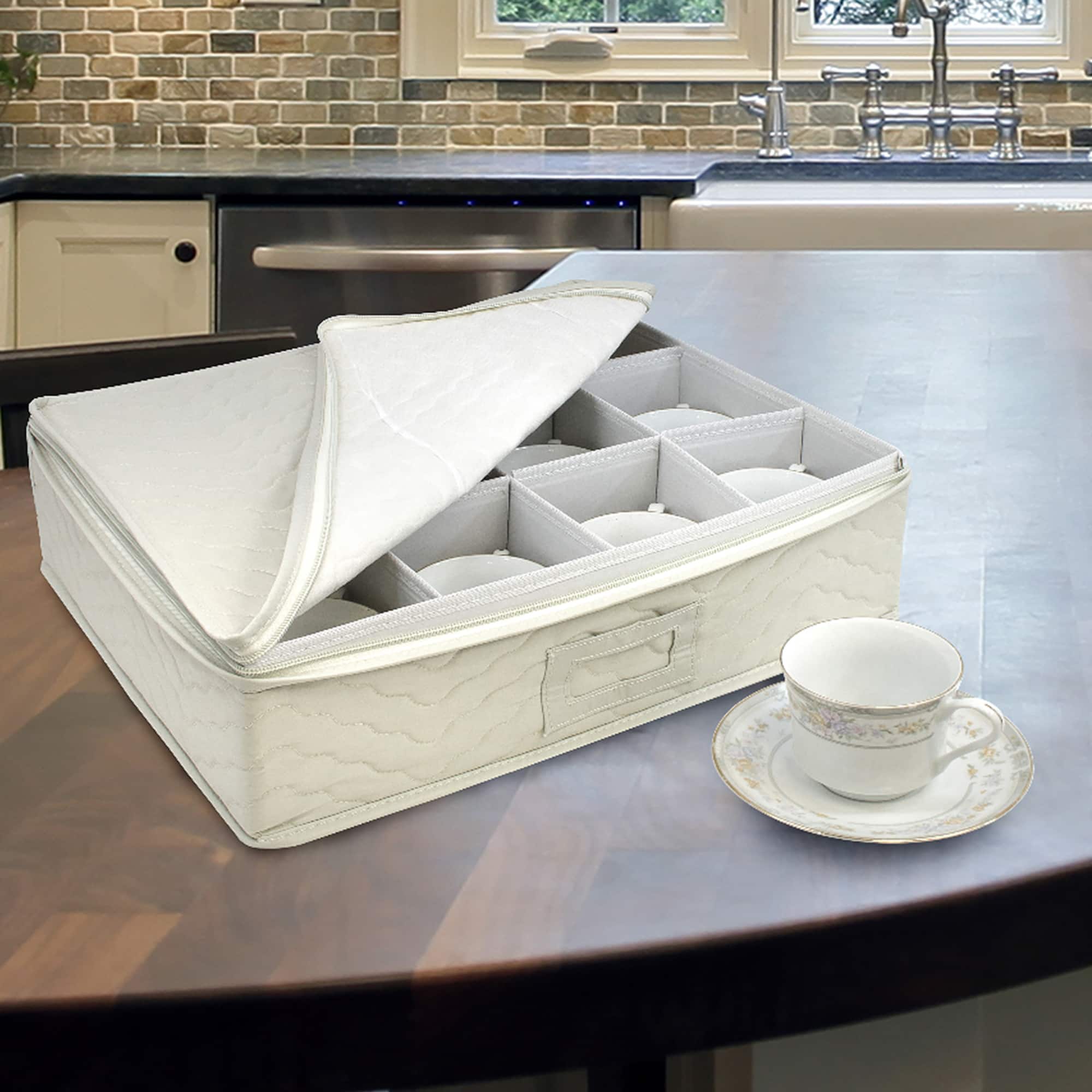 Sorbus 5-Piece Dinnerware Storage Set